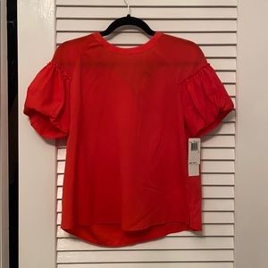 French connection puffed sleeve blouse size s